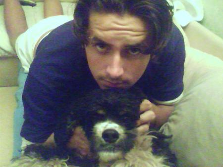 david et son pti chien